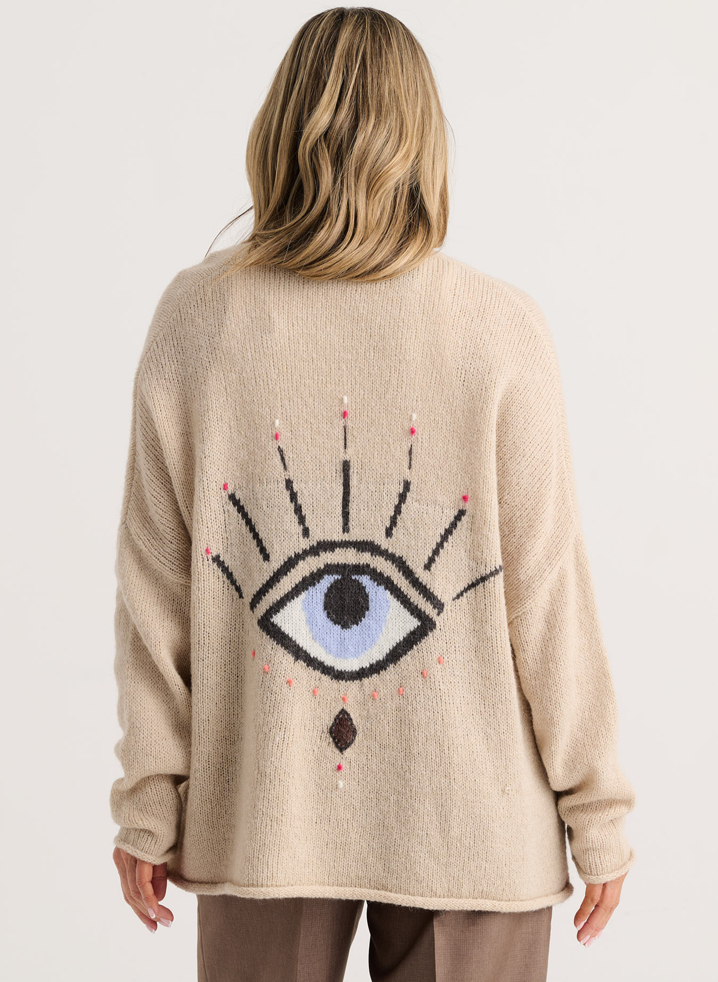 Zaket & Plover - Eye Spy Cardi - Taupe