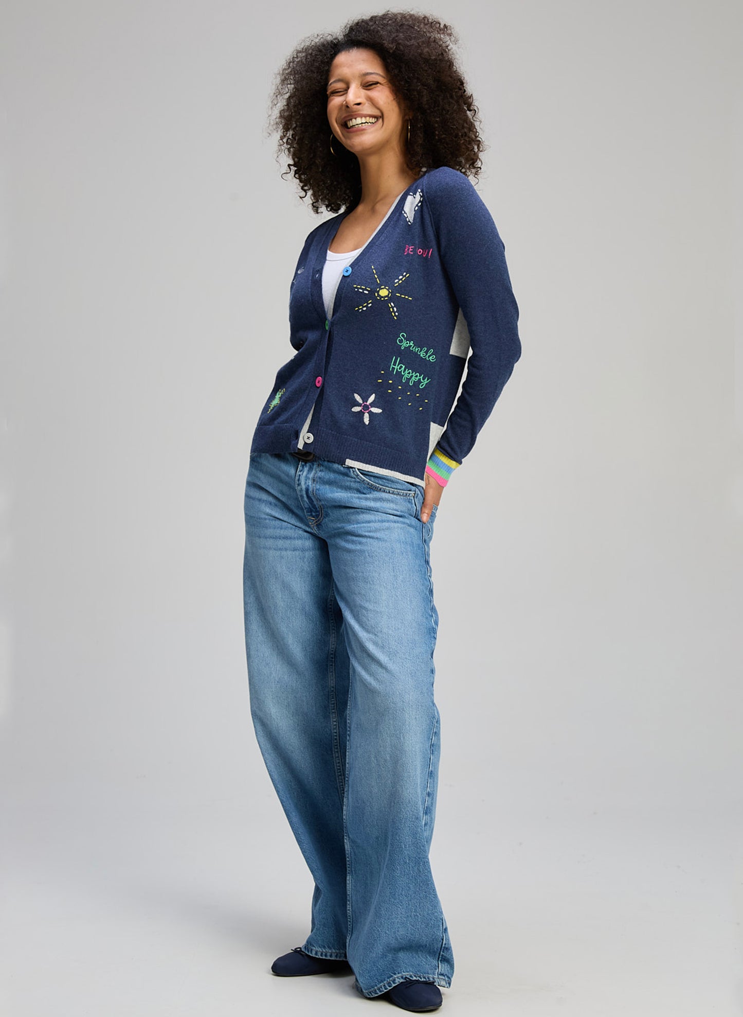 Zaket & Plover - Good Vibes Cardi - Denim