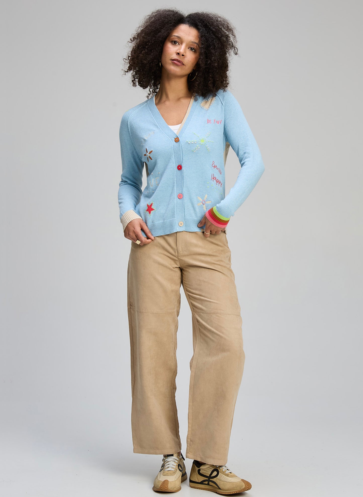 Zaket & Plover - Good Vibes Cardi - Sky