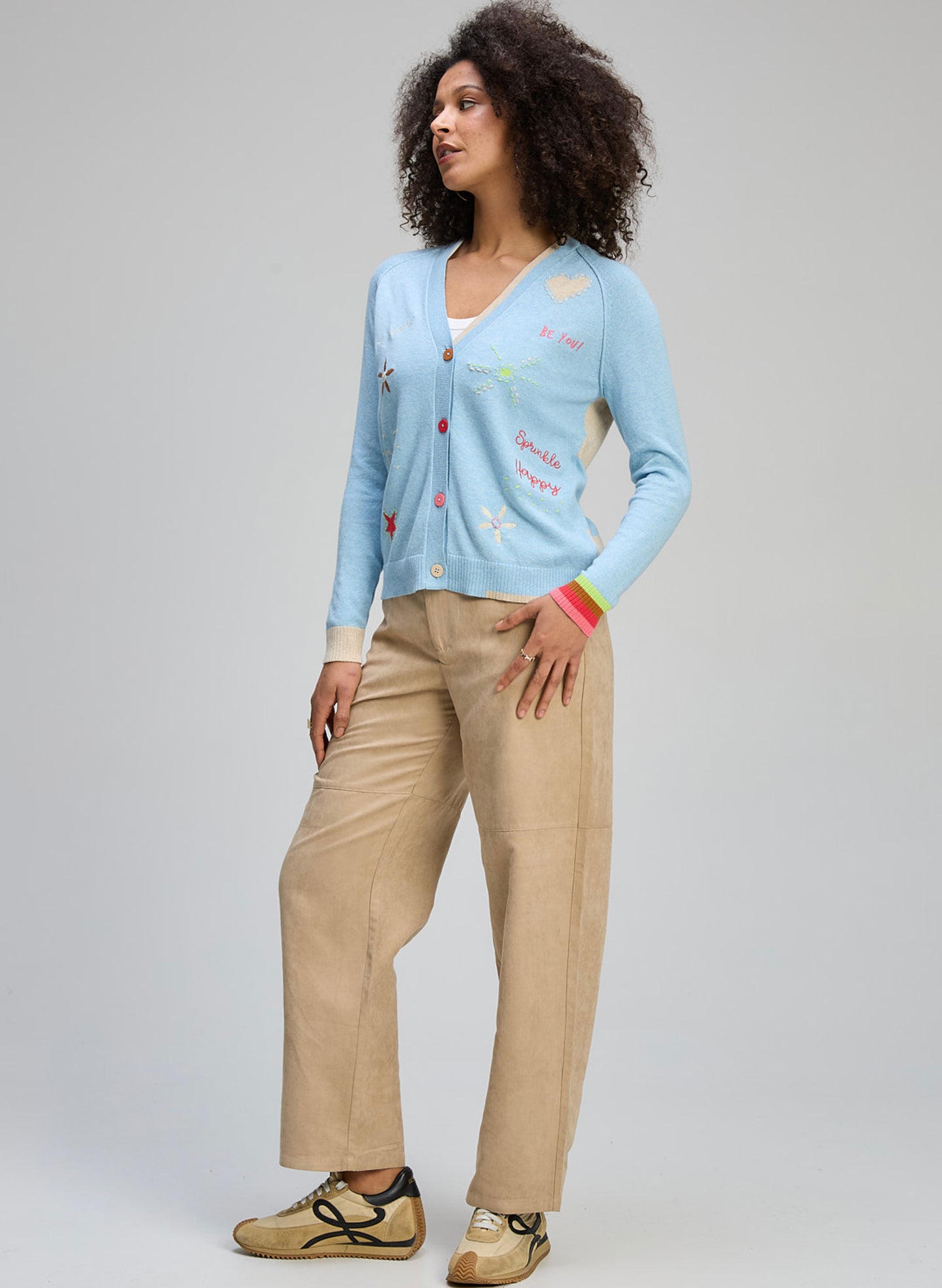 Zaket & Plover - Good Vibes Cardi - Sky