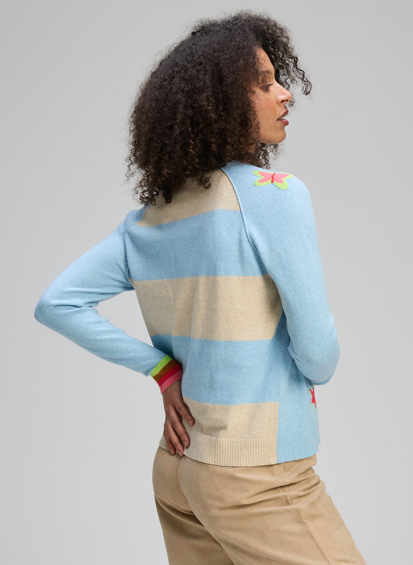 Zaket & Plover - Good Vibes Cardi - Sky