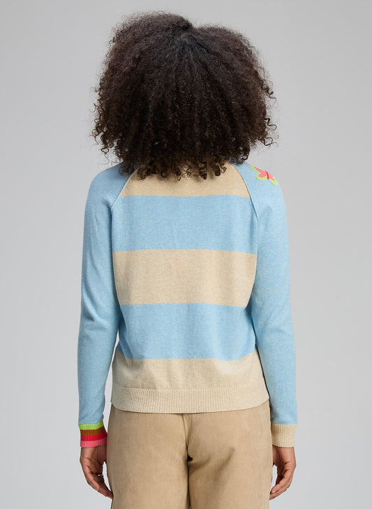 Zaket & Plover - Good Vibes Cardi - Sky