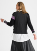Zaket & Plover Zaket & Plover - Hearts Cardi - Black available at The Good Life Boutique