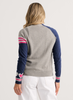 Zaket & Plover Zaket & Plover - Hearts Cardi - Denim available at The Good Life Boutique