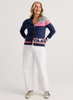Zaket & Plover Zaket & Plover - Hearts Cardi - Denim available at The Good Life Boutique