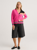 Zaket & Plover Zaket & Plover - Hearts Cardi - Fuchsia available at The Good Life Boutique