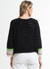 Zaket & Plover Zaket & Plover - Holey Top - Black available at The Good Life Boutique