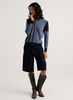 Zaket & Plover - Knit Zip Cardi - Dark Denim