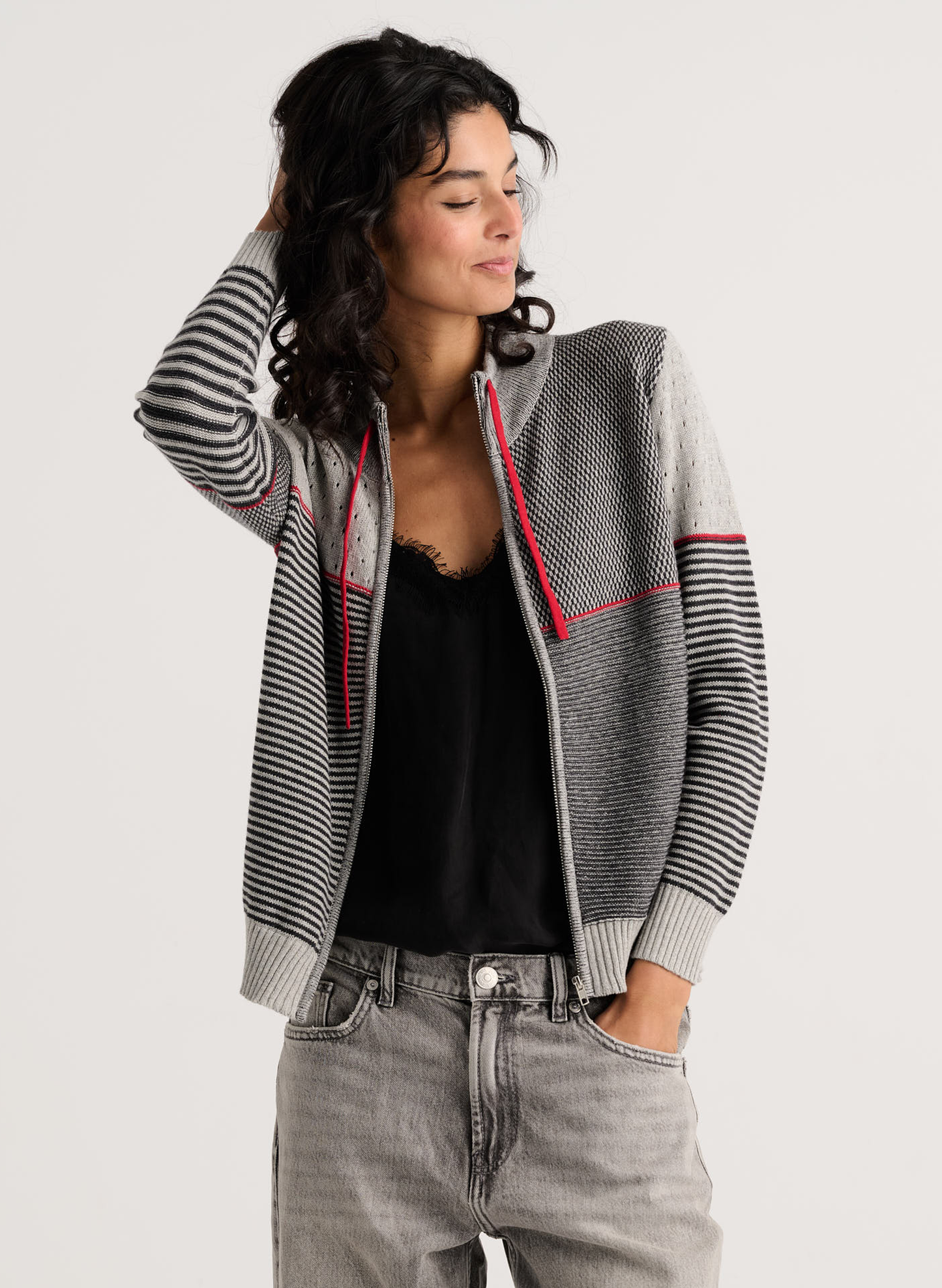 Zaket & Plover - Knit Zip Cardi - Marl