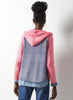 Zaket & Plover Zaket & Plover - Mouline Hoodie - Pink available at The Good Life Boutique