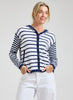 Zaket & Plover - Multi Stripe Hoodie - Marine