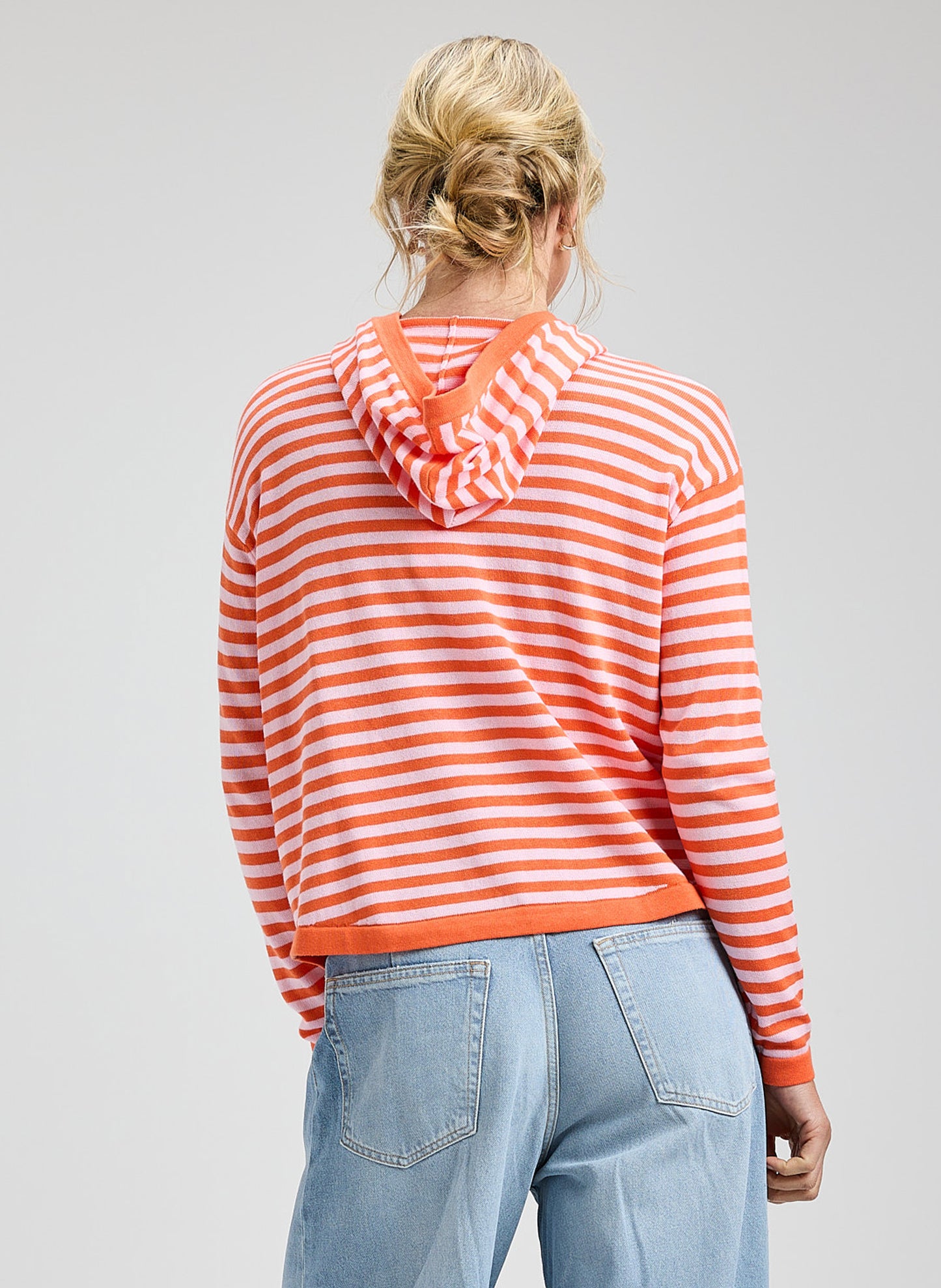 Zaket & Plover - Multi Stripe Hoodie - Sunset