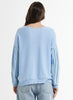 Zaket & Plover Zaket & Plover - Ottoman Detail Sweater - Sky available at The Good Life Boutique