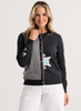 Zaket & Plover - Peekaboo Cat Cardi - Charcoal
