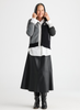 Zaket & Plover Zaket & Plover - Plaited Zip-Up Hoodie - Black available at The Good Life Boutique