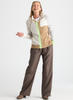 Zaket & Plover Zaket & Plover - Plaited Zip-Up Hoodie - Toffee available at The Good Life Boutique