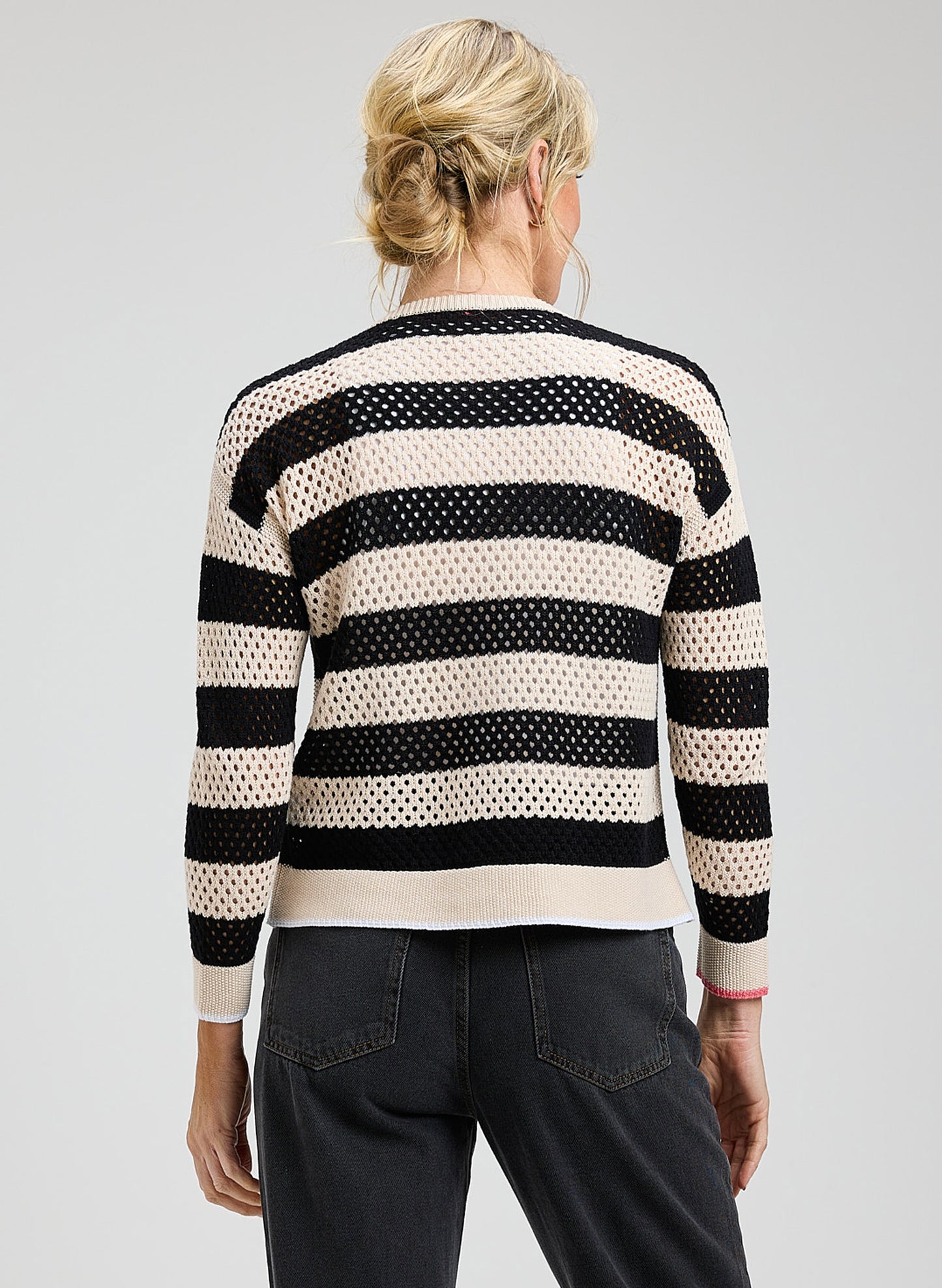 Zaket & Plover - Pointelle Zip Cardi - Canvas