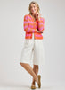 Zaket & Plover - Pointelle Zip Cardi - Sunset