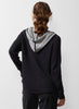 Zaket & Plover Zaket & Plover - Retro Stripe Hoodie - Charcoal available at The Good Life Boutique