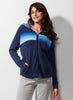 Zaket & Plover Zaket & Plover - Retro Stripe Hoodie - Denim available at The Good Life Boutique