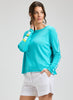 Zaket & Plover - Roll Trim Sweater - Aqua
