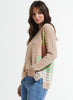 Zaket & Plover Zaket & Plover - Side Stripe Sweater - Crema available at The Good Life Boutique