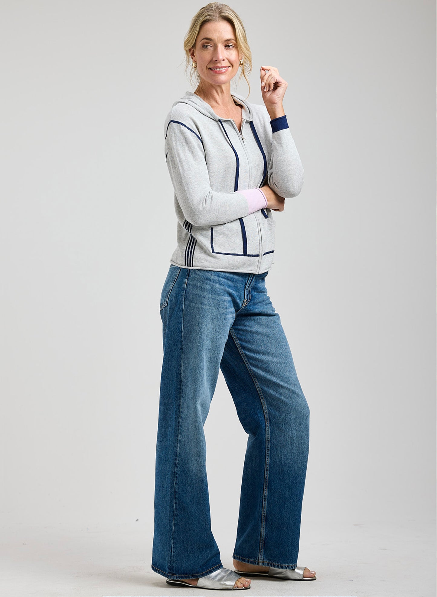 Zaket & Plover - Sports Hoodie - Lt Marl