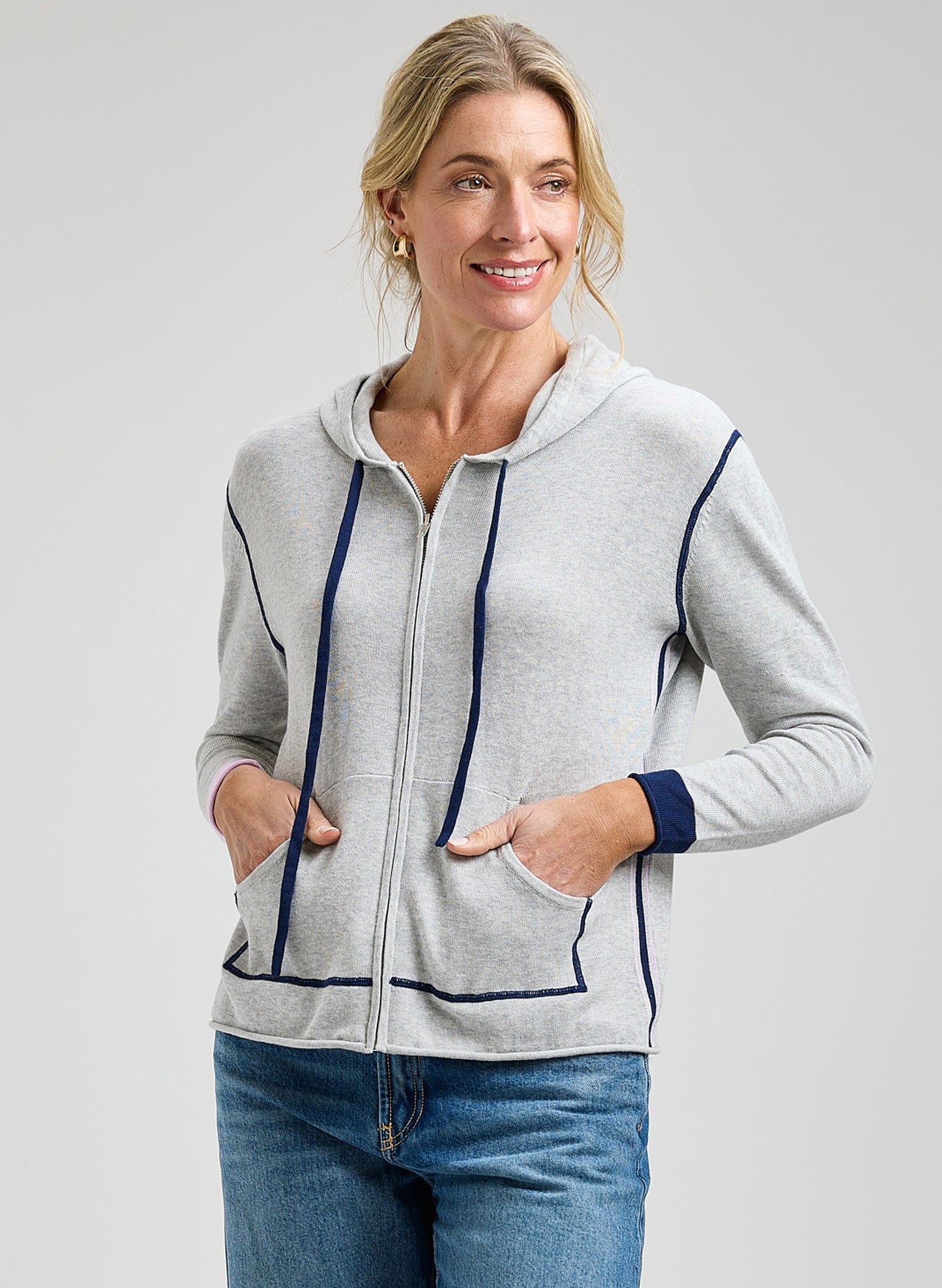 Zaket & Plover - Sports Hoodie - Lt Marl