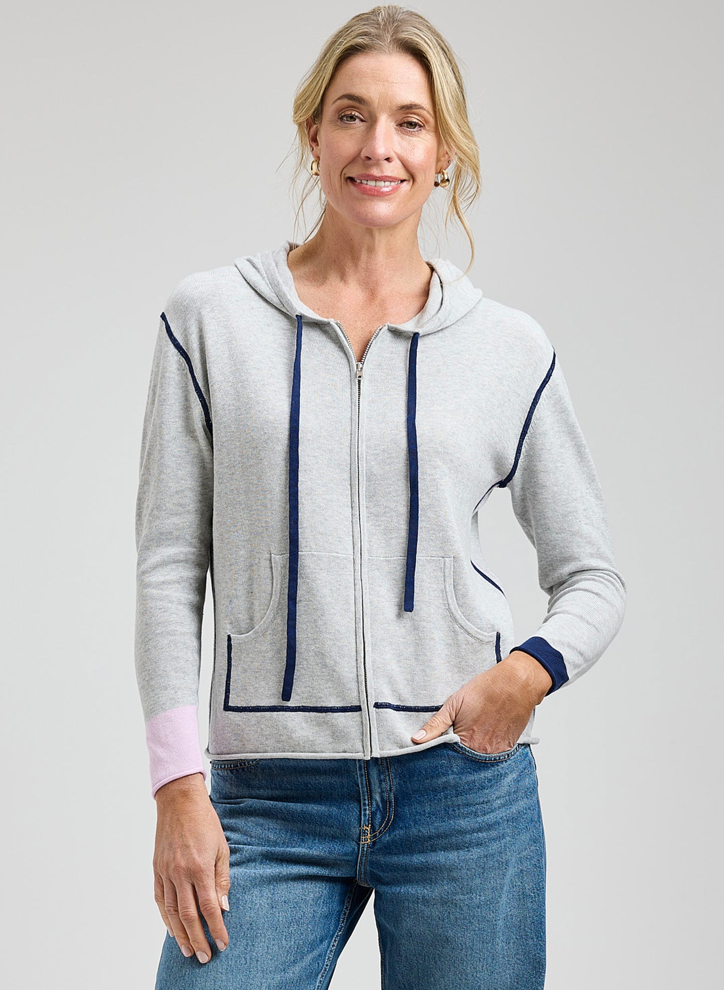 Zaket & Plover - Sports Hoodie - Lt Marl