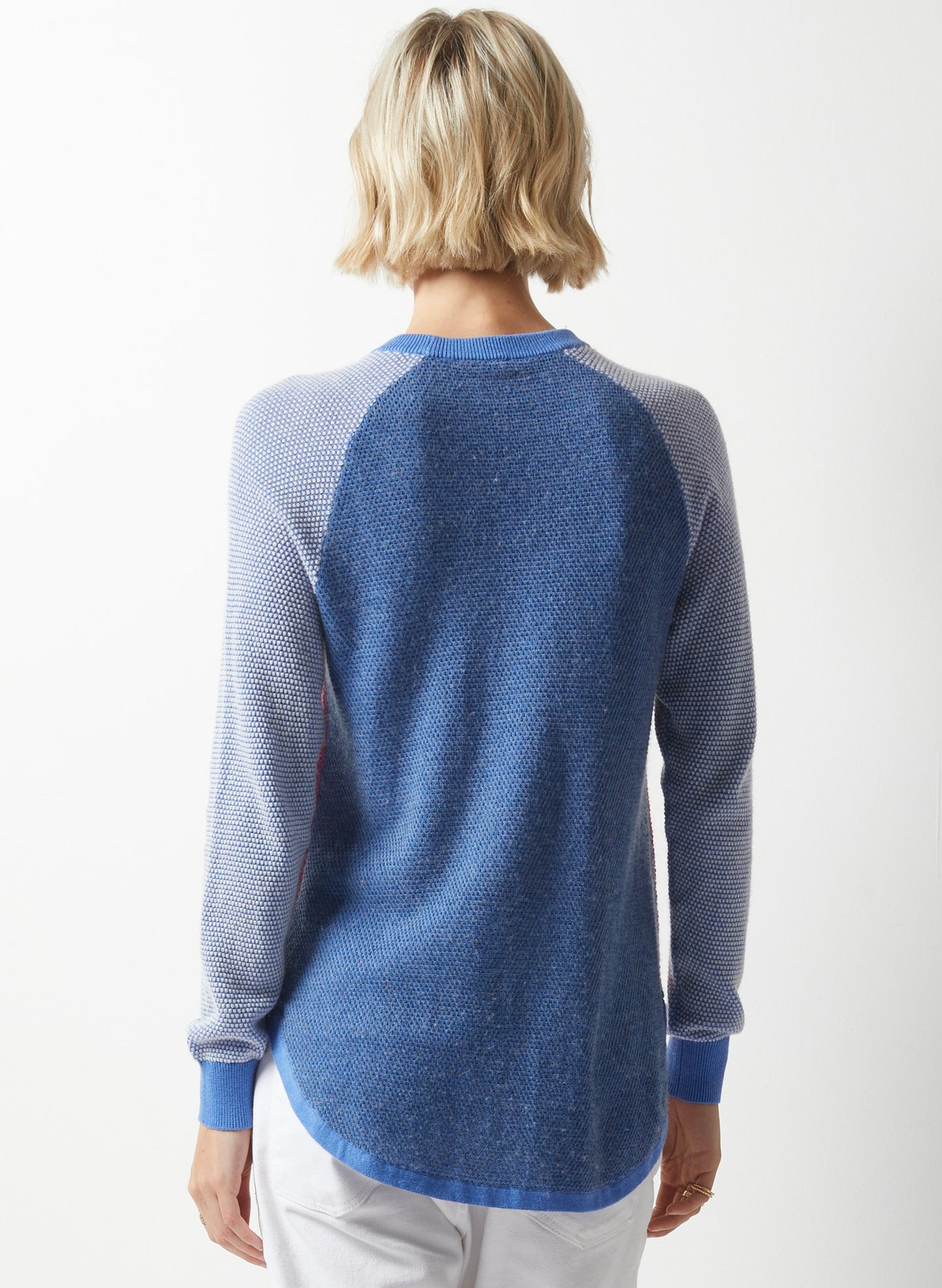 Zaket & Plover Zaket & Plover - Sporty Chic Sweater - Chambray available at The Good Life Boutique