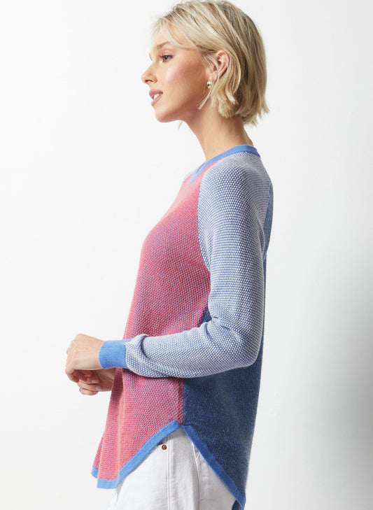 Zaket & Plover Zaket & Plover - Sporty Chic Sweater - Chambray available at The Good Life Boutique
