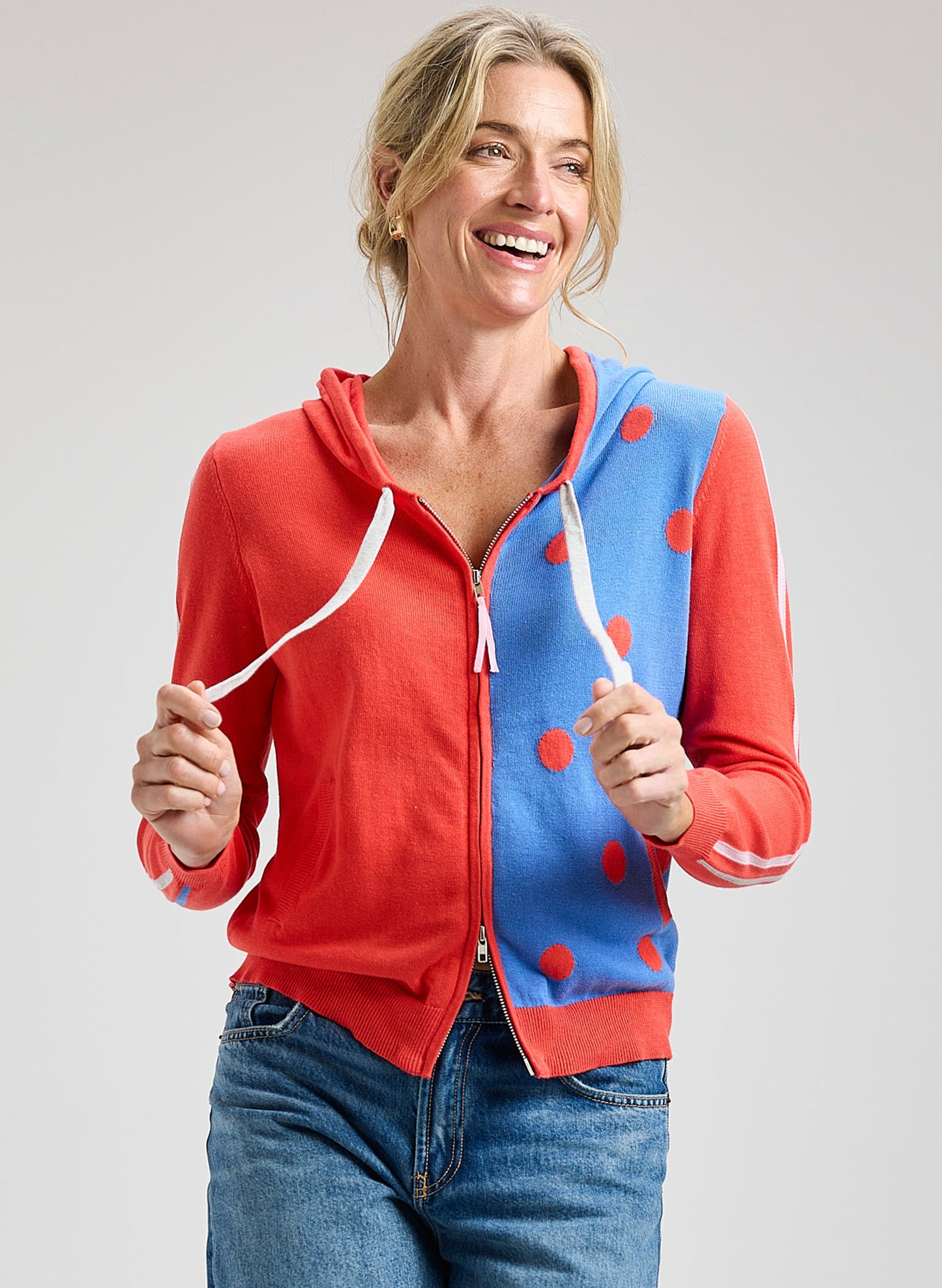 Zaket & Plover - Spot Hoodie - Raspberry