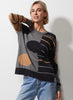 Zaket & Plover Zaket & Plover - Spot On Stripes Sweater - Cloud available at The Good Life Boutique