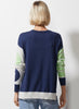 Zaket & Plover Zaket & Plover - Spot On Stripes Sweater - Denim available at The Good Life Boutique