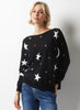 Zaket & Plover Zaket & Plover - Starry Night Sweater - Black available at The Good Life Boutique