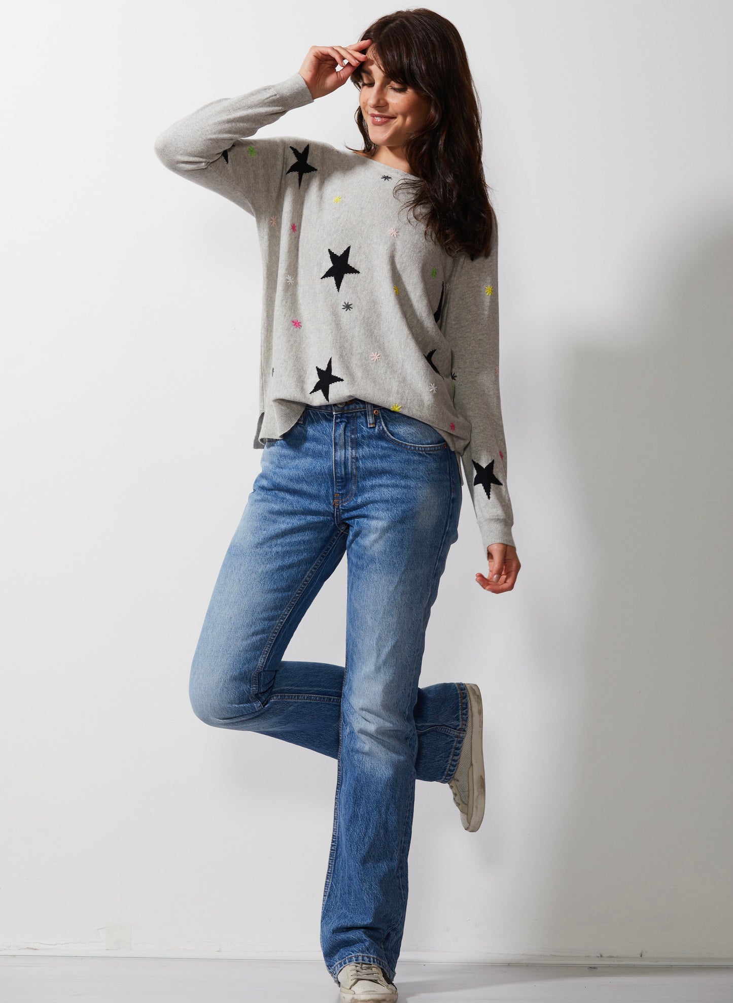 Zaket & Plover Zaket & Plover - Starry Night Sweater - Marl available at The Good Life Boutique