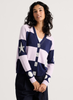 Zaket & Plover Zaket & Plover - Stars & Spots Cardi - Ink available at The Good Life Boutique