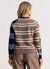 Zaket & Plover - Stripe Meets Check Cardi - Ink