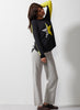 Zaket & Plover Zaket & Plover - Stripey Stardom Sweater - Charcoal available at The Good Life Boutique