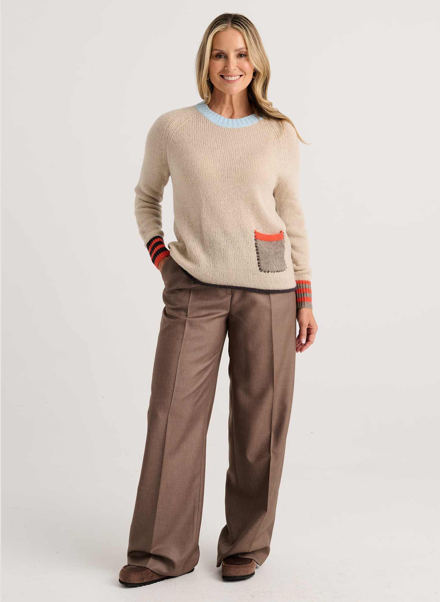 Zaket & Plover - Studio Pop Sweater - Fawn