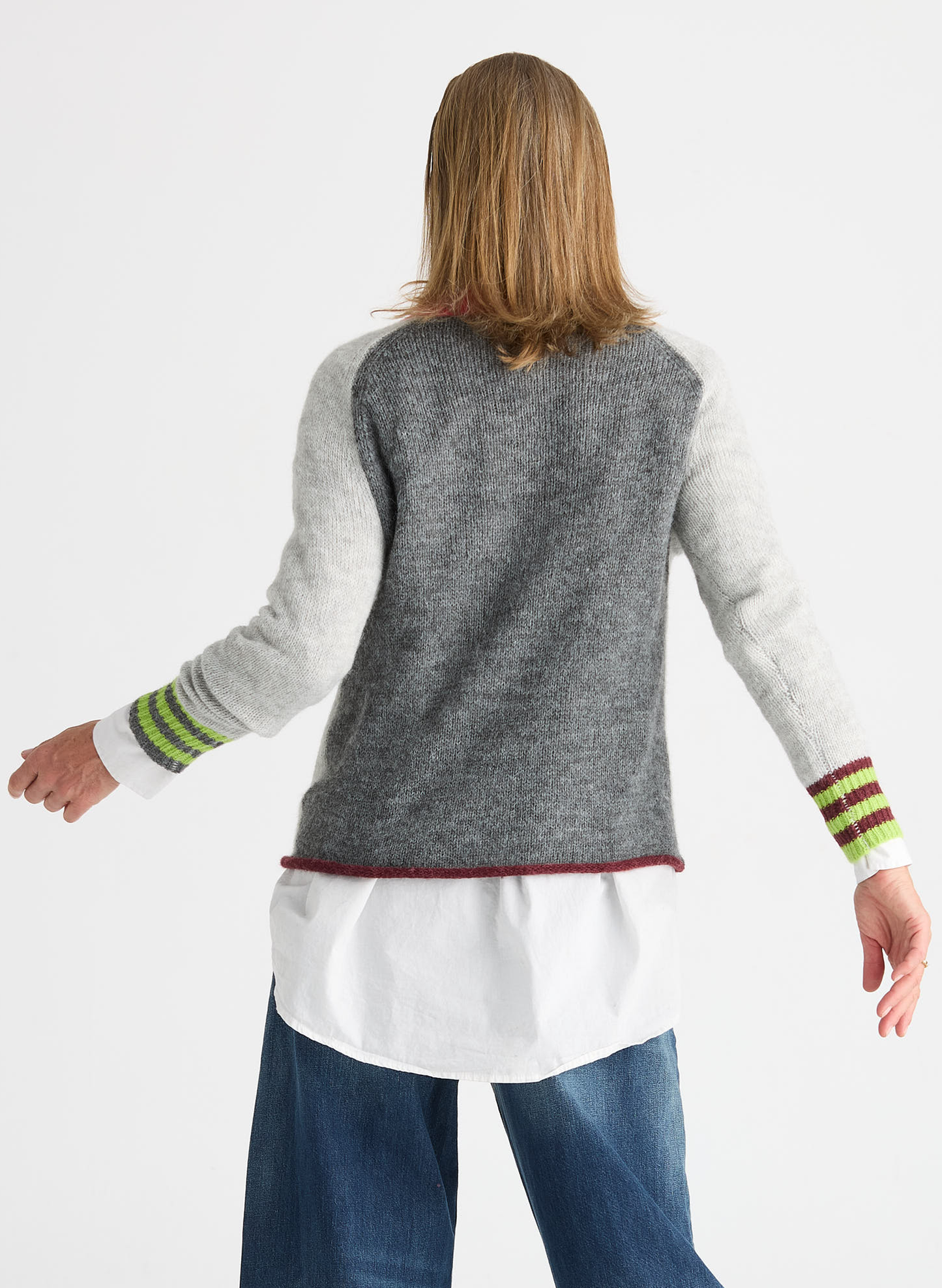 Zaket & Plover - Studio Pop Sweater - Light Marl