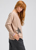 Zaket & Plover Zaket & Plover - Threaded Star Sweater - Oat available at The Good Life Boutique