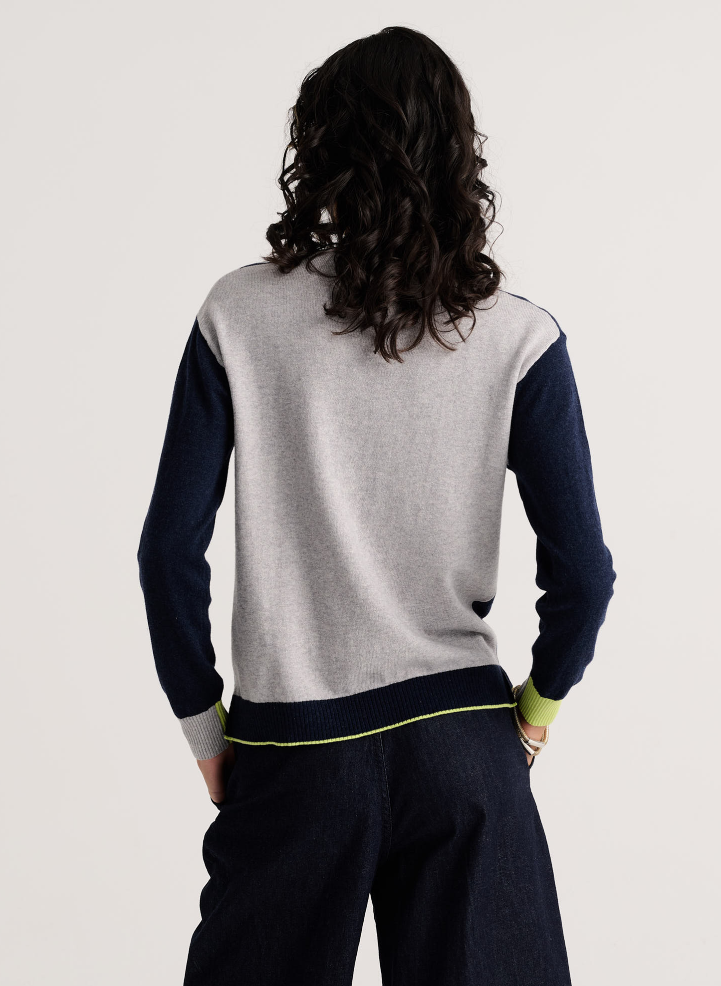 Zaket & Plover Zaket & Plover - Threaded With Love V - Dk Denim available at The Good Life Boutique