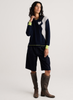 Zaket & Plover Zaket & Plover - Threaded With Love V - Dk Denim available at The Good Life Boutique