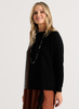 Zaket & Plover - Vertical Line Sweater - Black