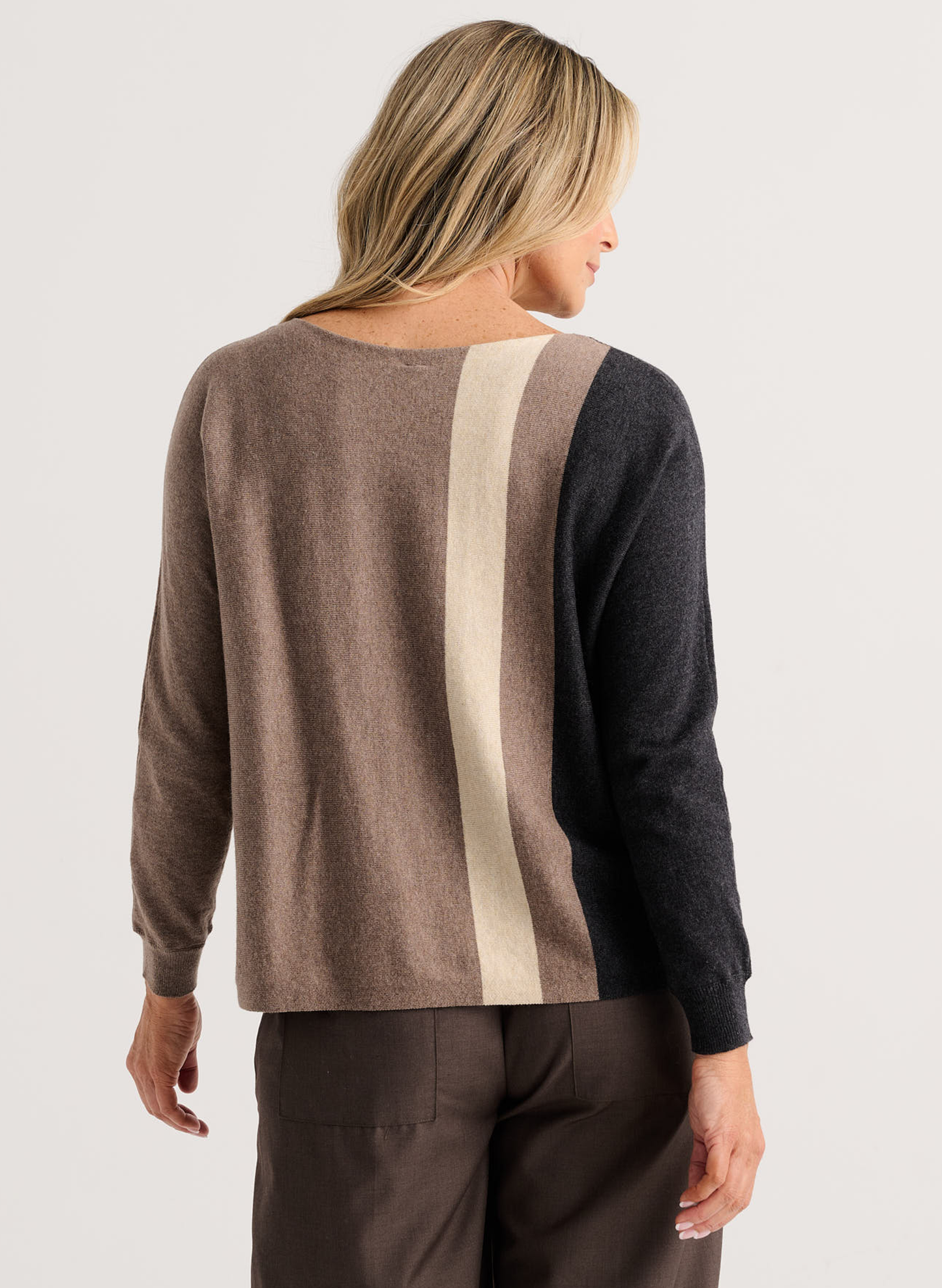 Zaket & Plover - Vertical Line Sweater - Walnut