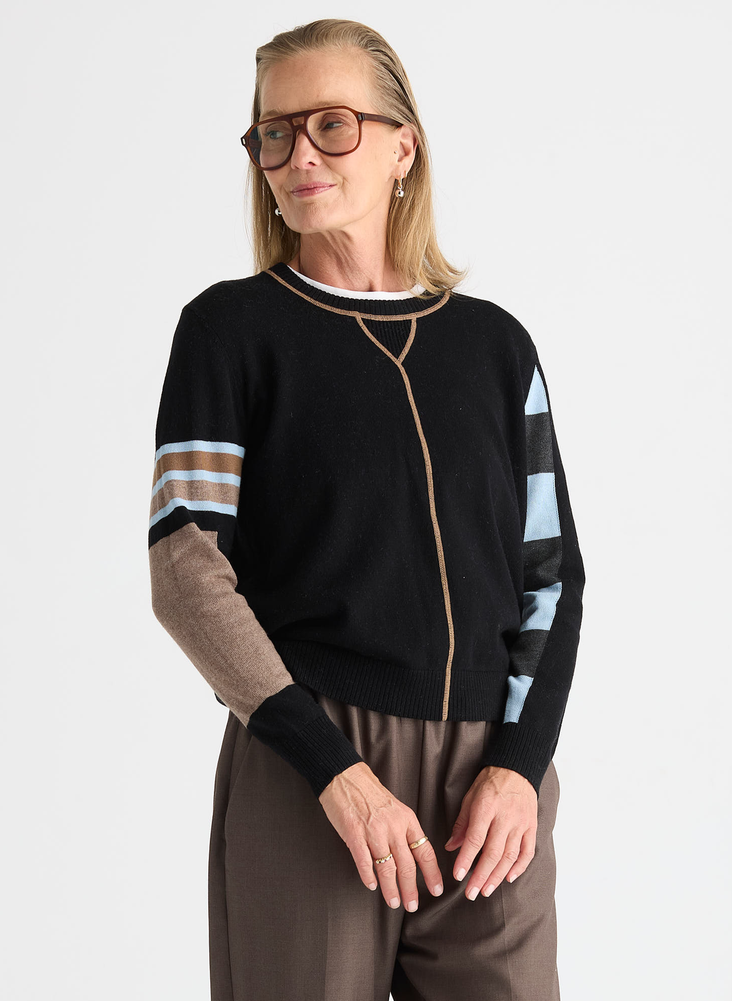 Zaket & Plover Zaket & Plover - Weekend Ease Sweater - Black available at The Good Life Boutique