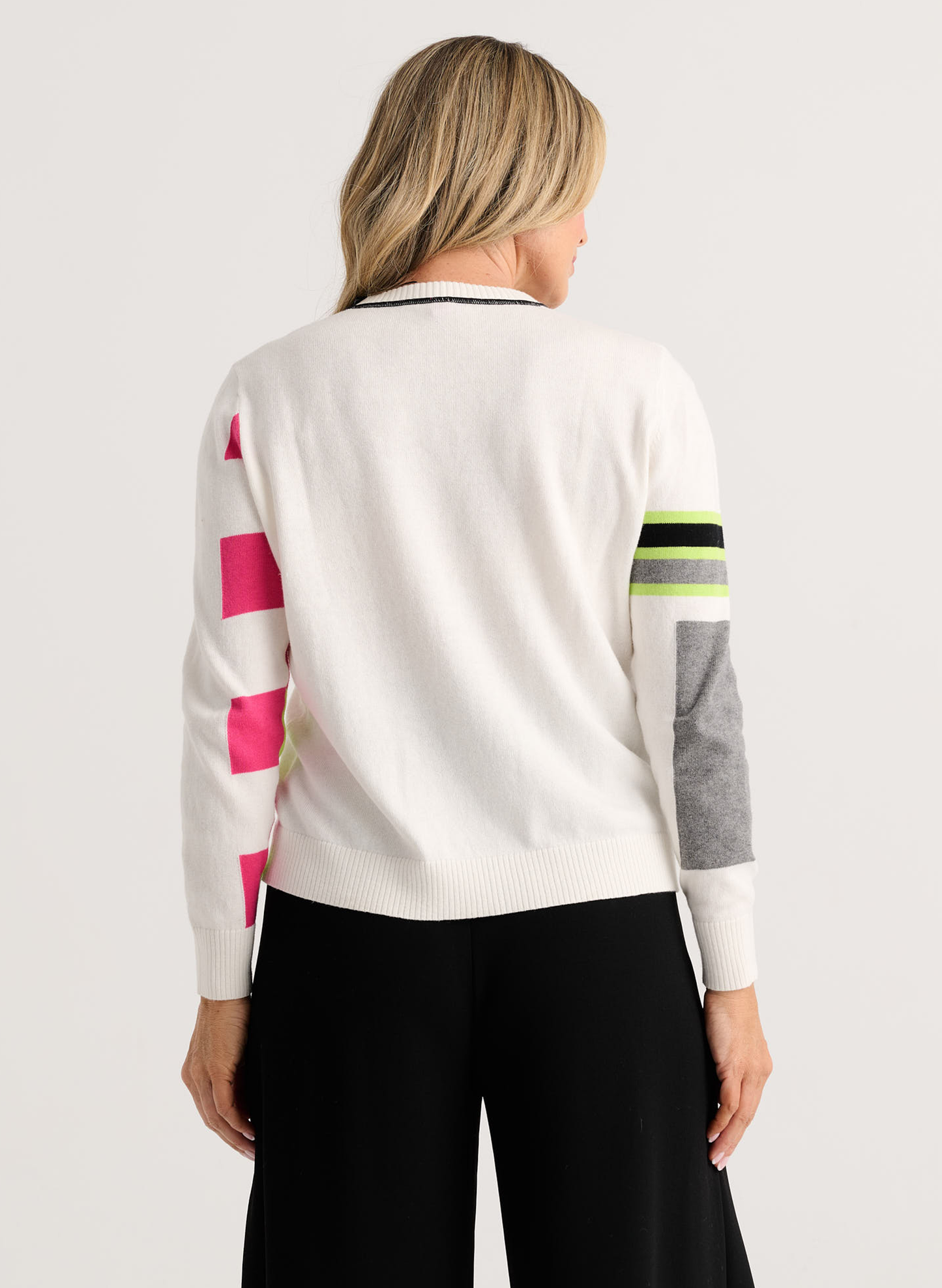 Zaket & Plover Zaket & Plover - Weekend Ease Sweater - White available at The Good Life Boutique