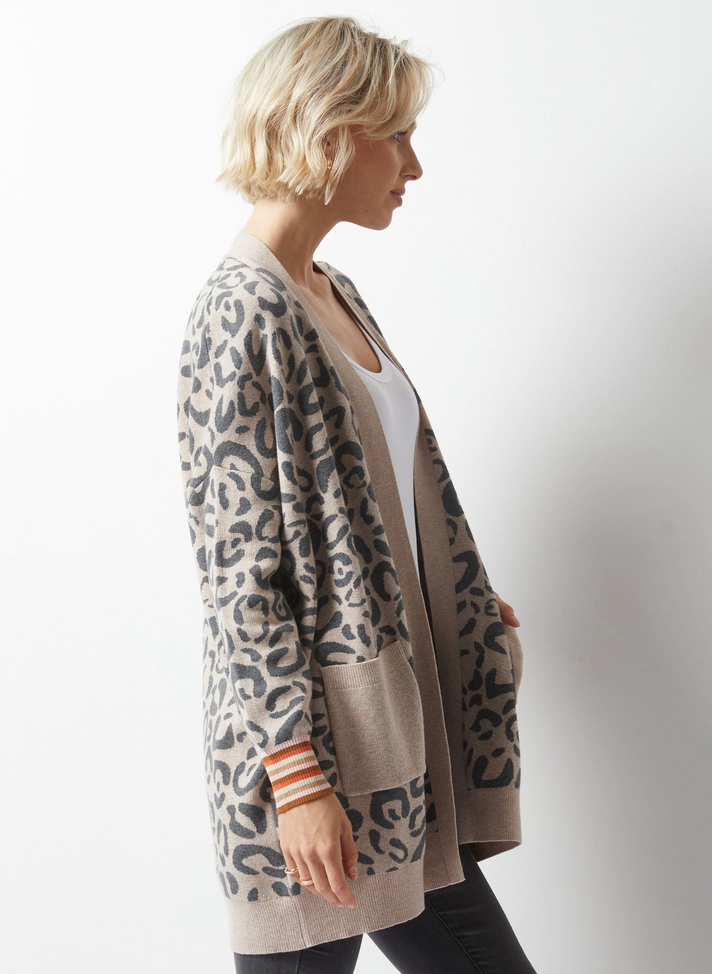 Zaket & Plover Zaket & Plover - Wild Side Cardi - Cookie available at The Good Life Boutique