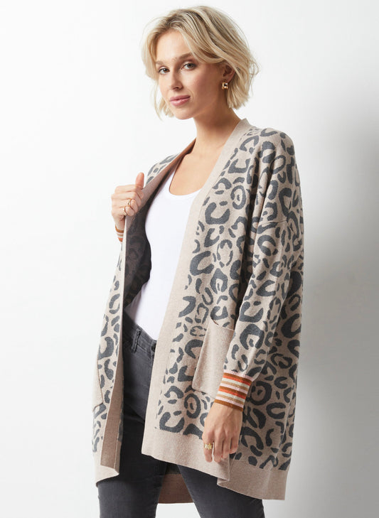 Zaket & Plover Zaket & Plover - Wild Side Cardi - Cookie available at The Good Life Boutique